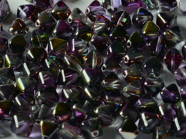 50 Stück Bicone Crystal Magic Purple