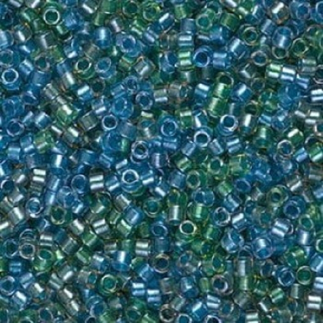 5g Miyuki Sparkling lined caribbean mix blue green DB0985